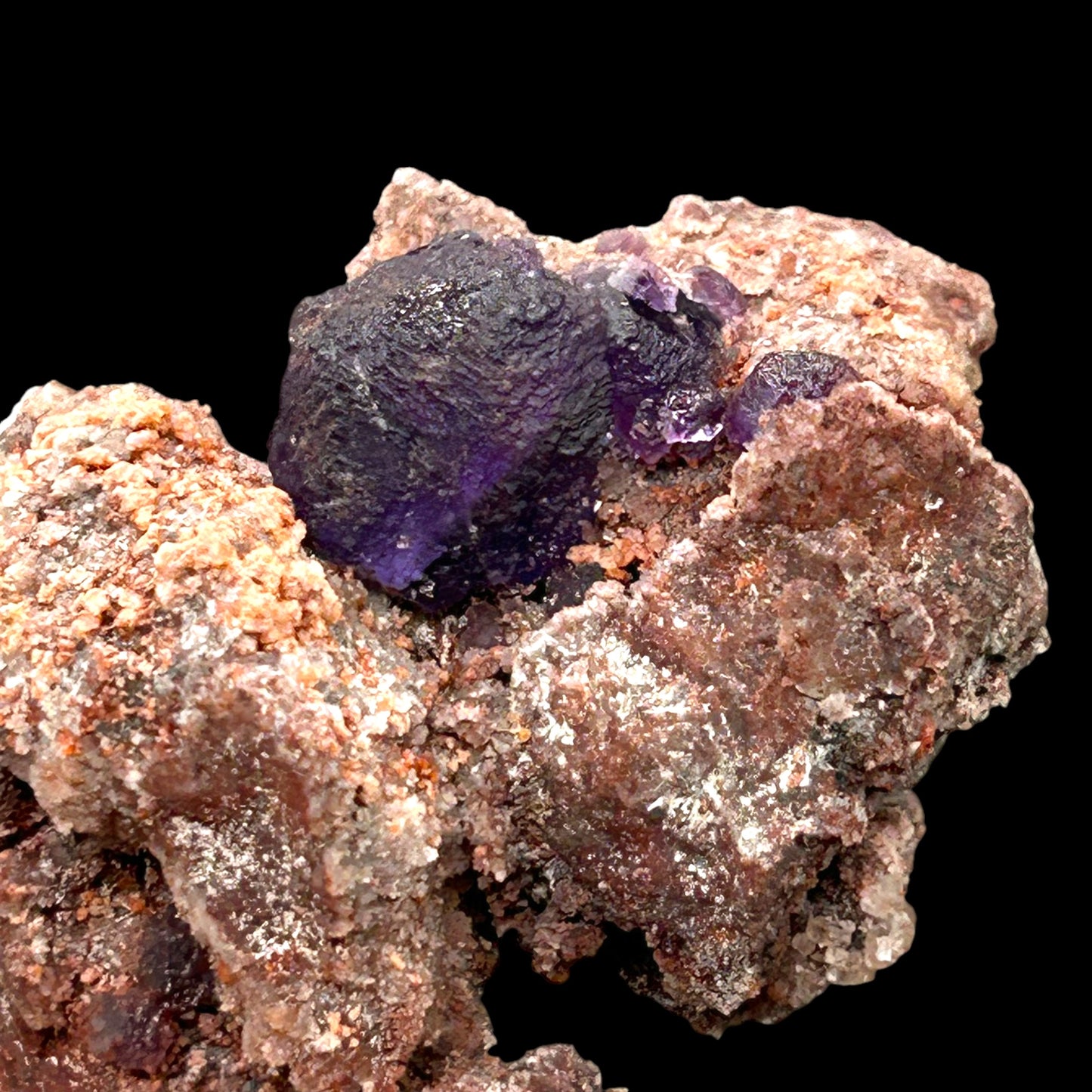 Fluorite on matrix - Ojuela mine, Mapimi, Mexiko