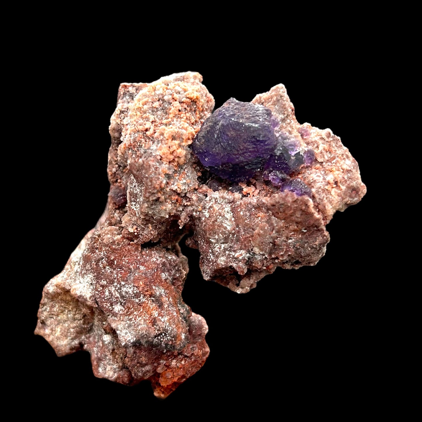 Fluorite on matrix - Ojuela mine, Mapimi, Mexiko