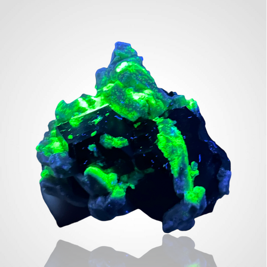 Hyalite, Orthoclase, Schorl Tourmaline - Namibia