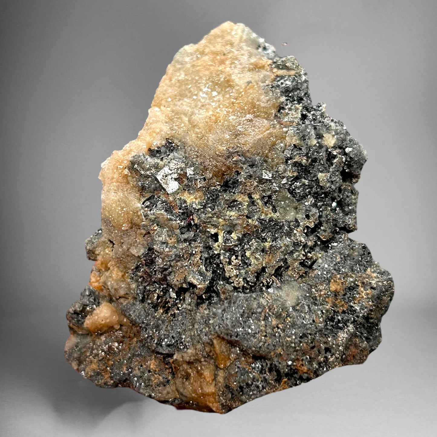 Nat. Silver, Acanthite, Quartz/ged. Silber, Akanthit - Schlema Alberoda, Erzgebirge