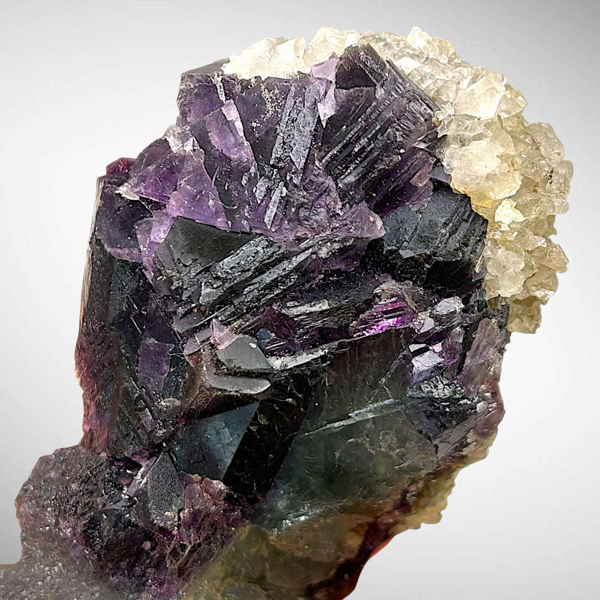 Alpine Fluorite, Calcite - Weisseck, Lungau, Austria