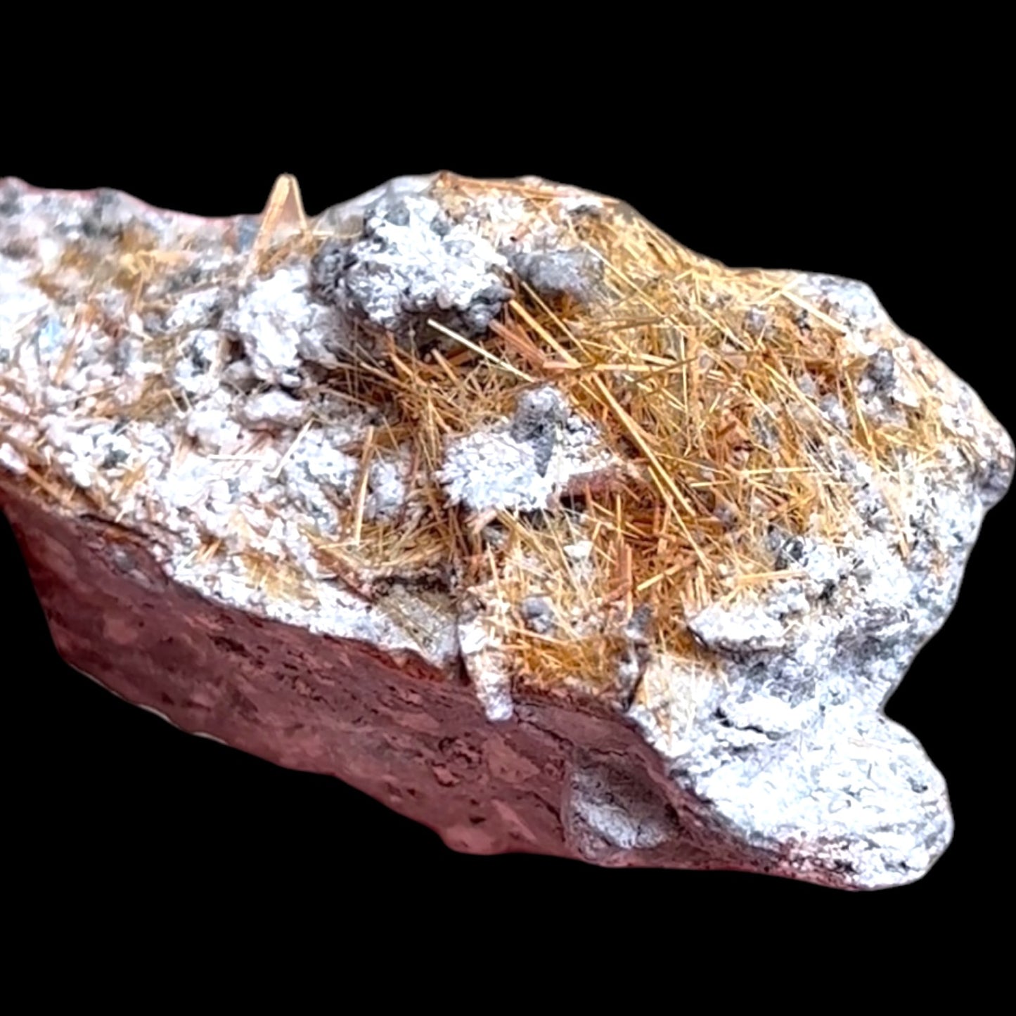 Rutile xls on matrix rock/Rutil xx - Bahia, Brasilien