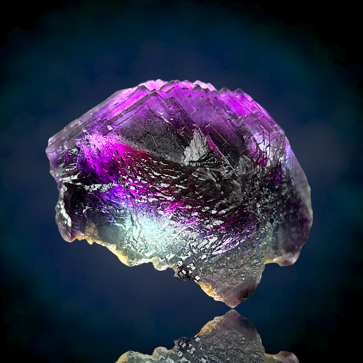 Alpine Fluorite - Summitcleft, Weisseck, Austria