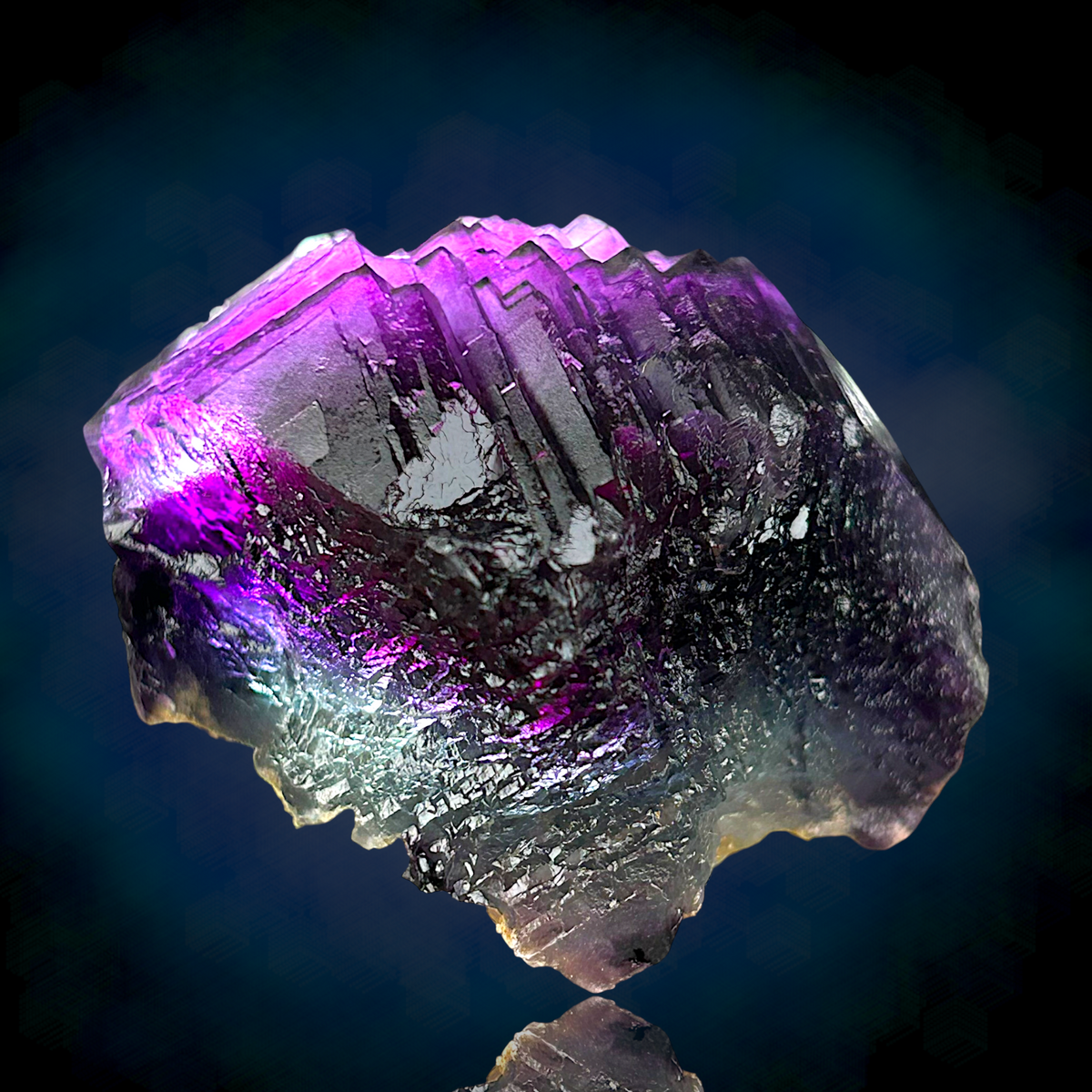 Alpine Fluorite - Summitcleft, Weisseck, Austria