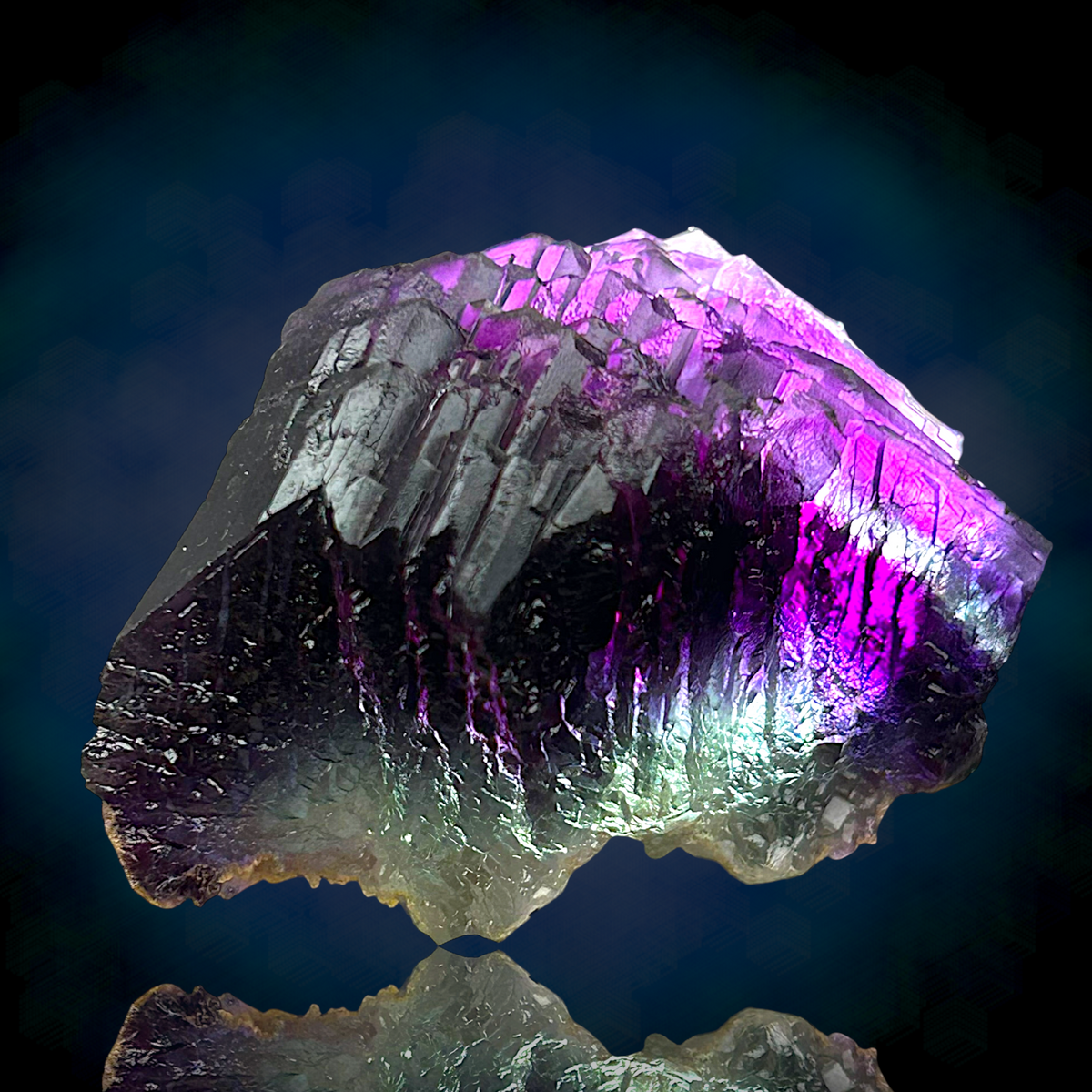 Alpine Fluorite - Summitcleft, Weisseck, Austria