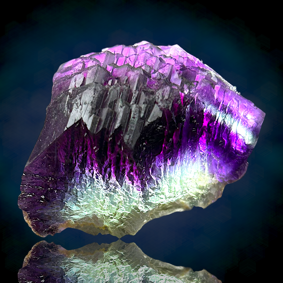 Alpine Fluorite - Summitcleft, Weisseck, Austria