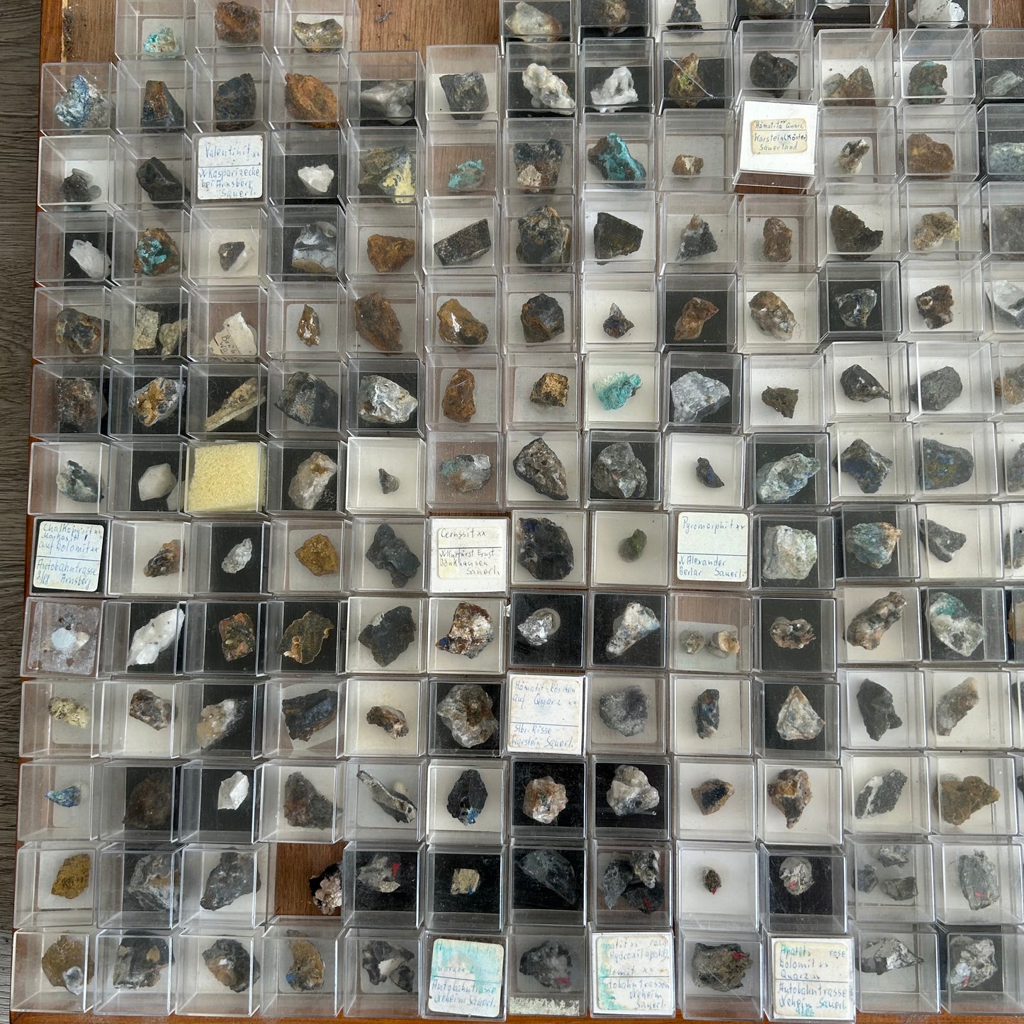 Micromount collection „Sauerland rarities“ 350 pieces