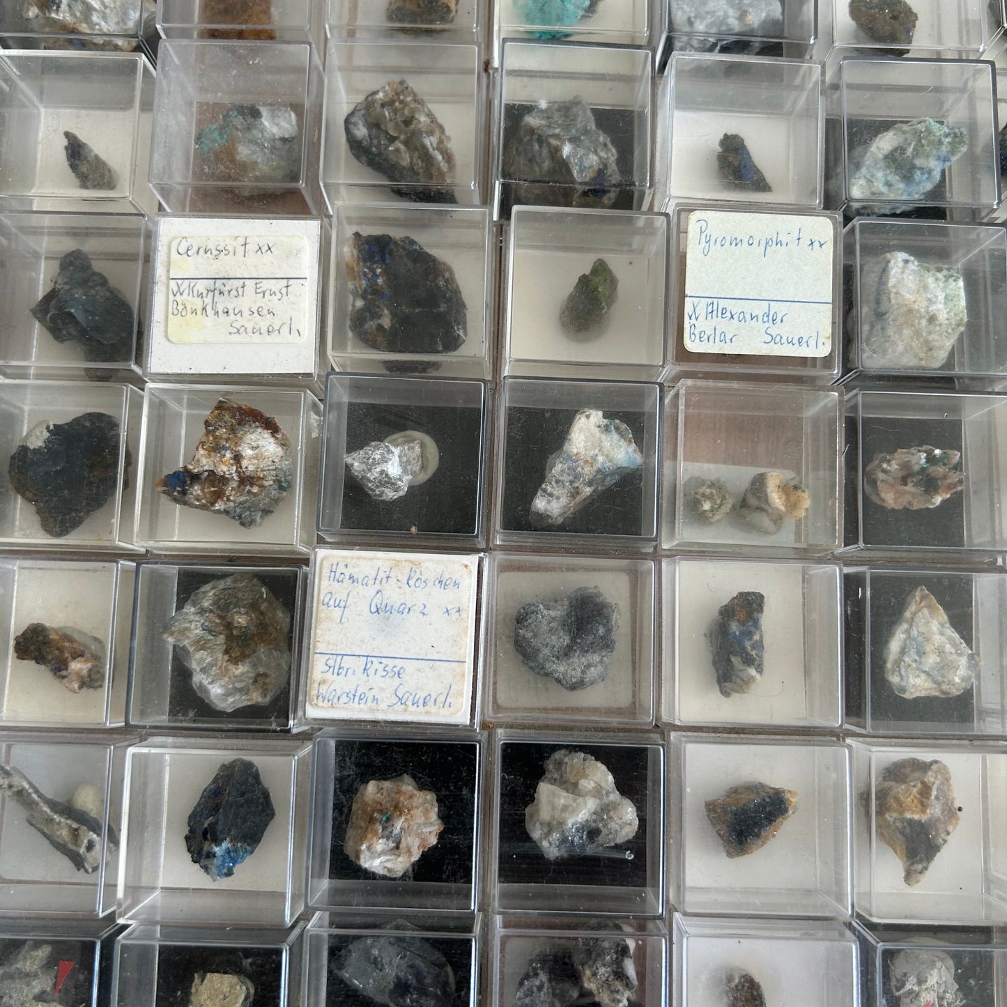 Micromount collection „Sauerland rarities“ 350 pieces