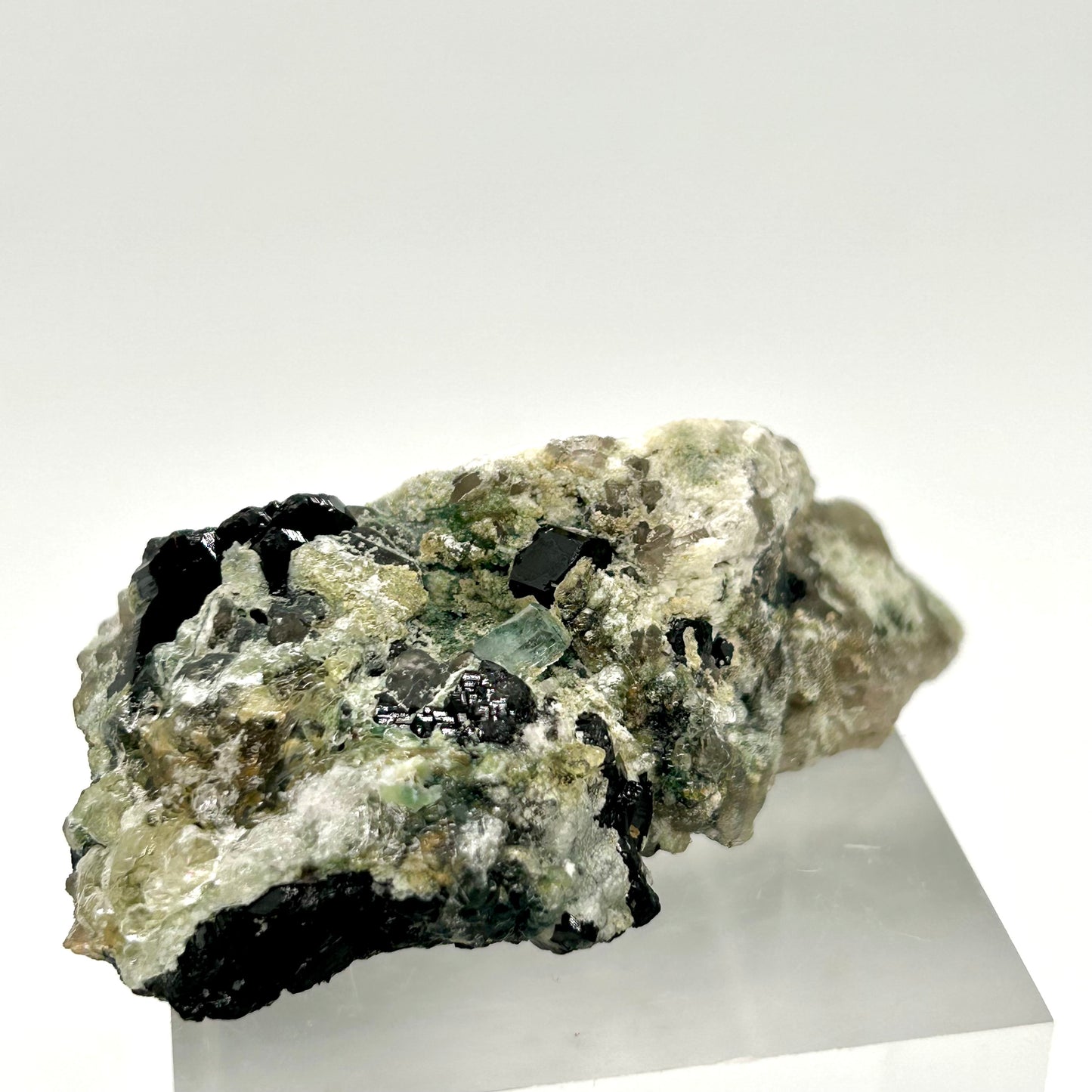 Hyalite, Aquamarine, Schorl - Erongo