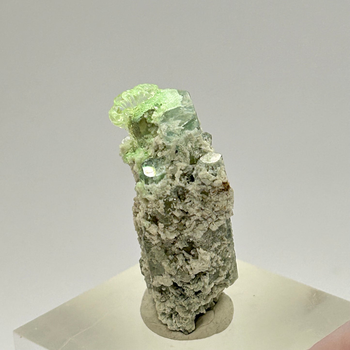 Hyalite on Aquamarine x - Erongo, Namibia