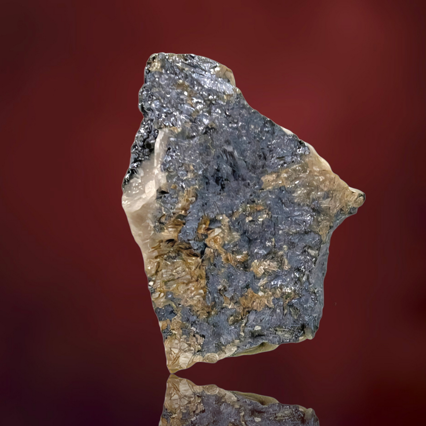 Molybdenite on Quartz - Vogtland, Germany