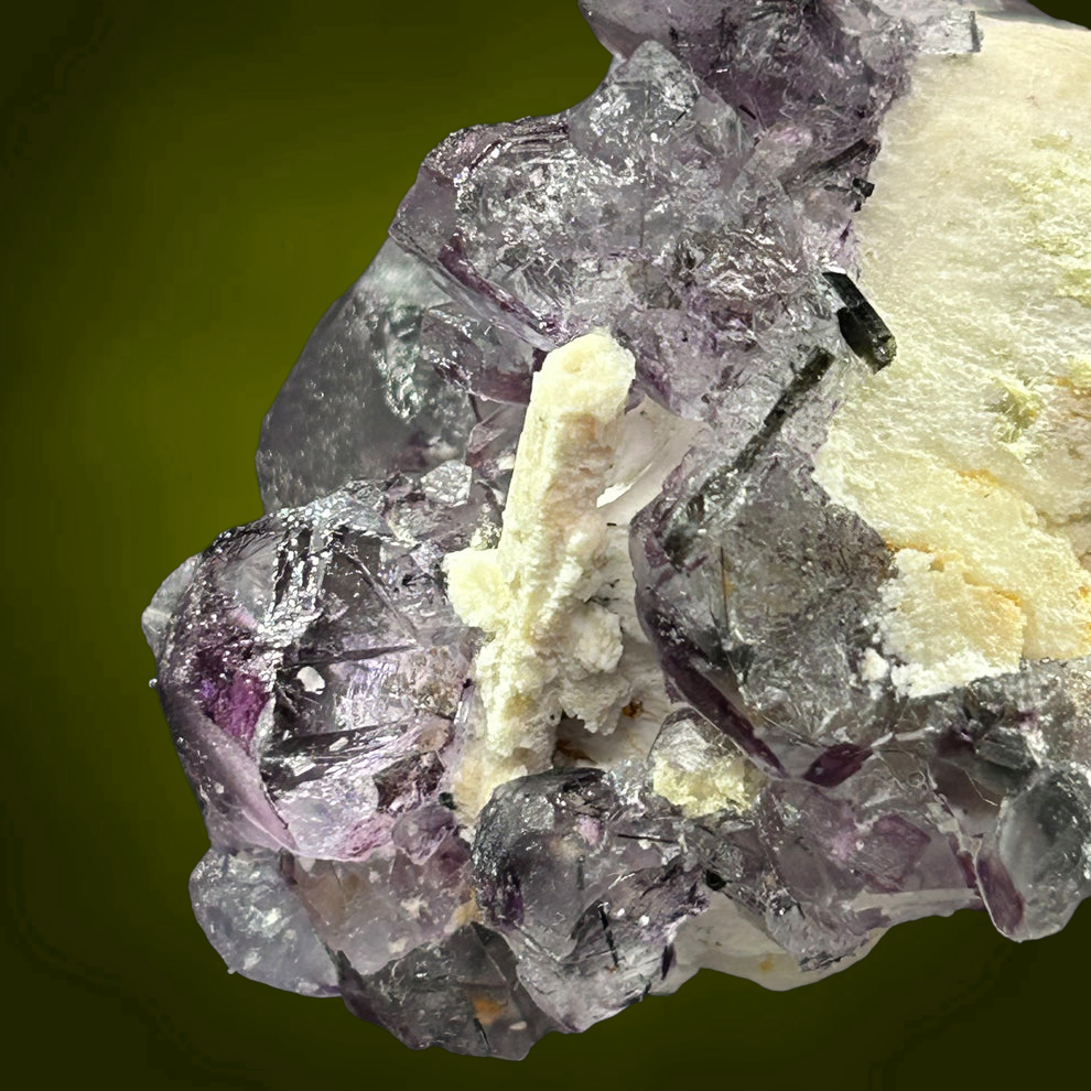 Fluorite & Microcline pseudomorph - Erongo, Namibia