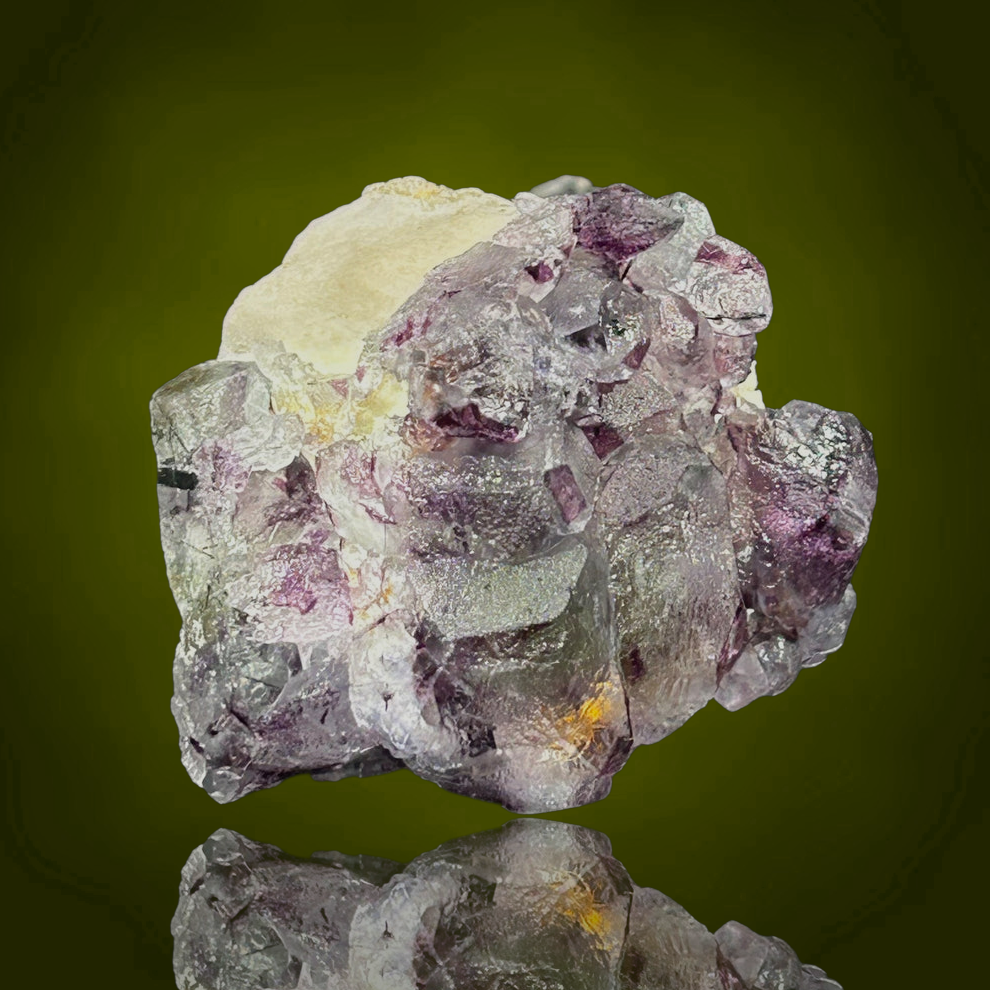 Fluorite & Microcline pseudomorph - Erongo, Namibia