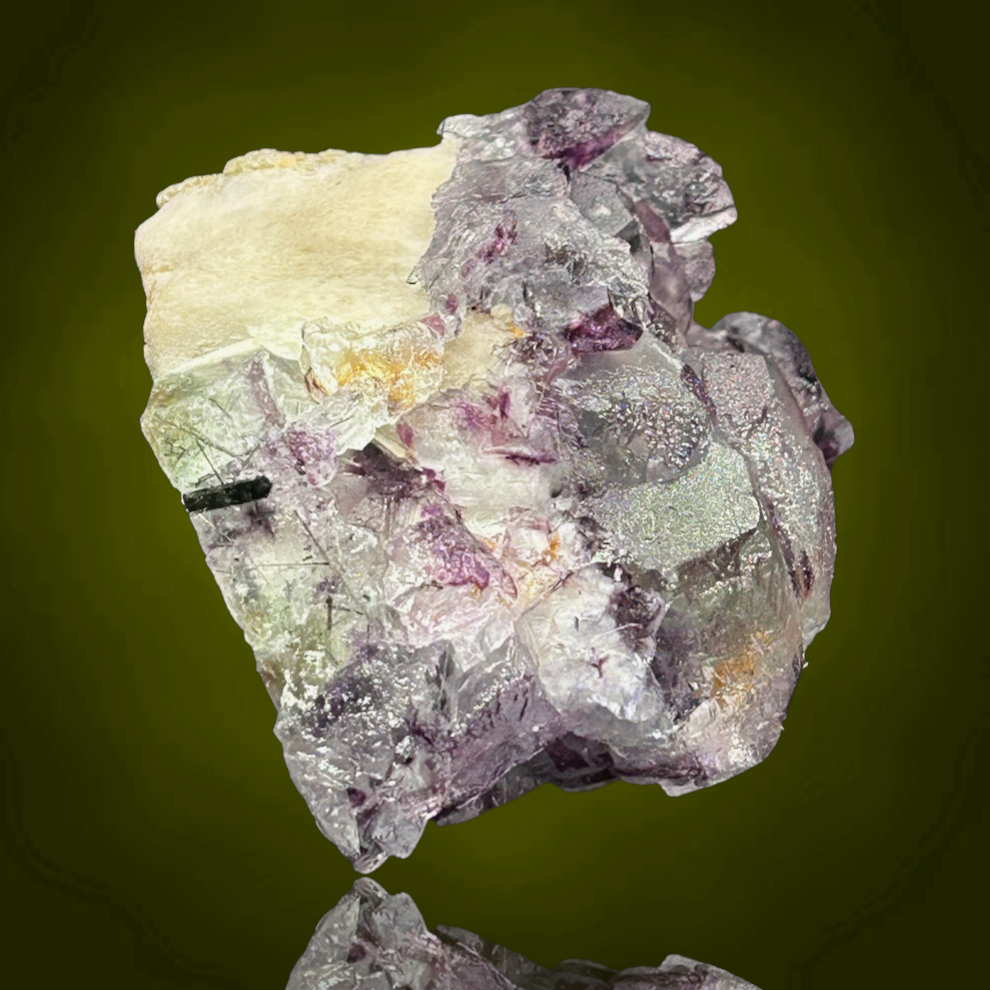 Fluorite & Microcline pseudomorph - Erongo, Namibia