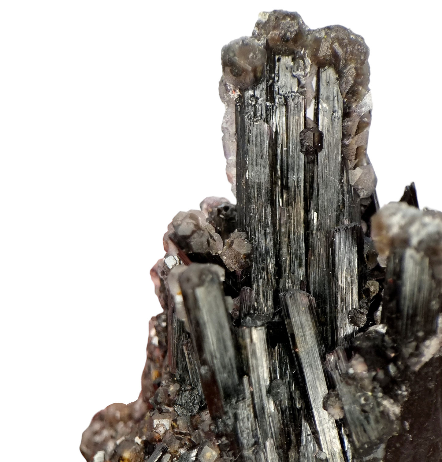 Schorl, Fluorite & Hyalite - Erongo, Namibia