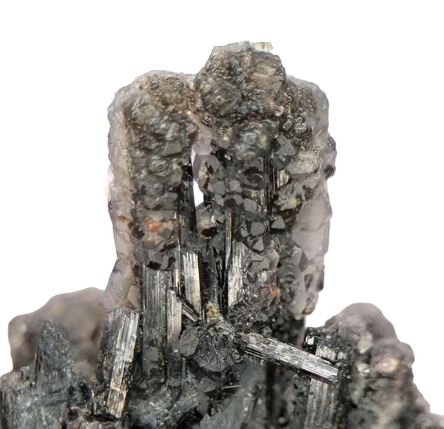 Schorl, Fluorite & Hyalite - Erongo, Namibia