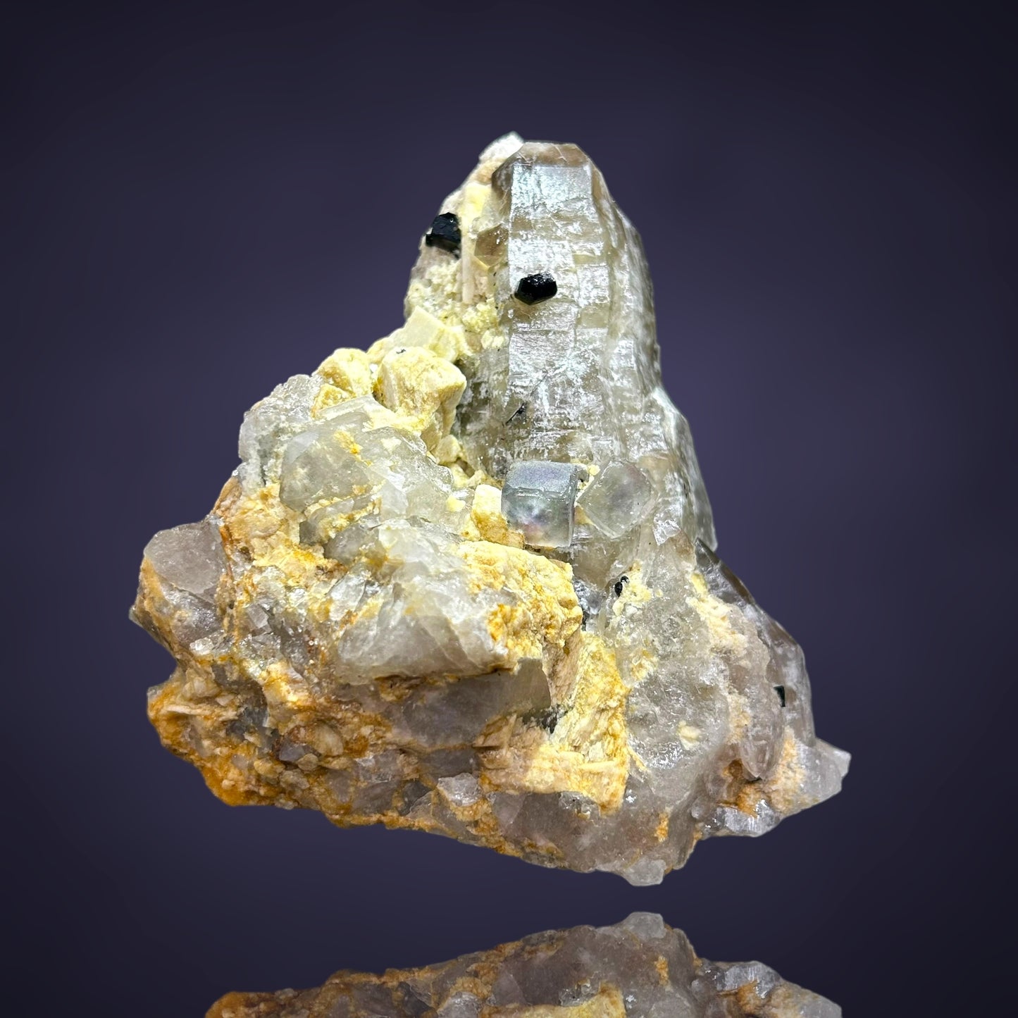 Fluorite, Quartz - Erongo, Namibia