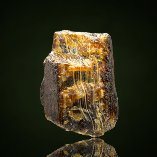 Blue amber in petrified wood - Sumatra
