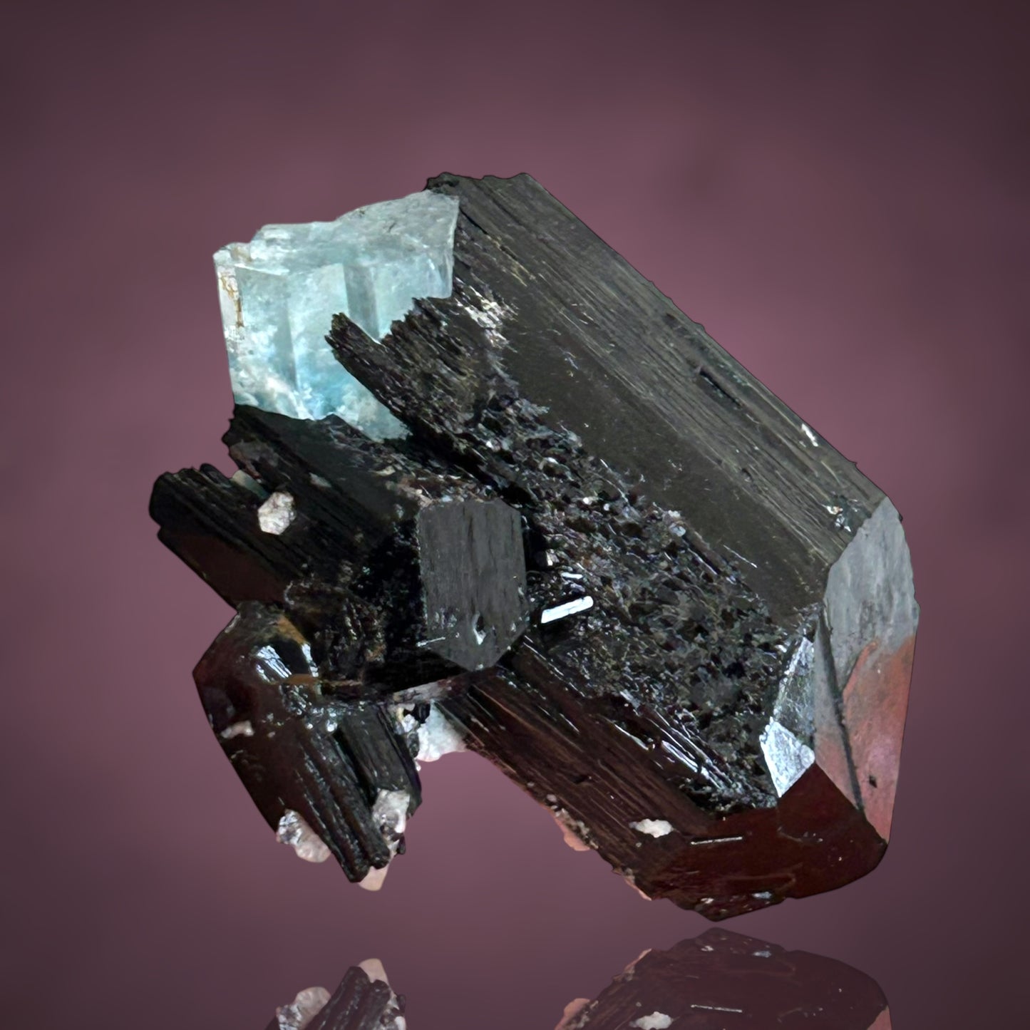 Aquamarine, Schorl Tourmaline - Erongo, Namibia