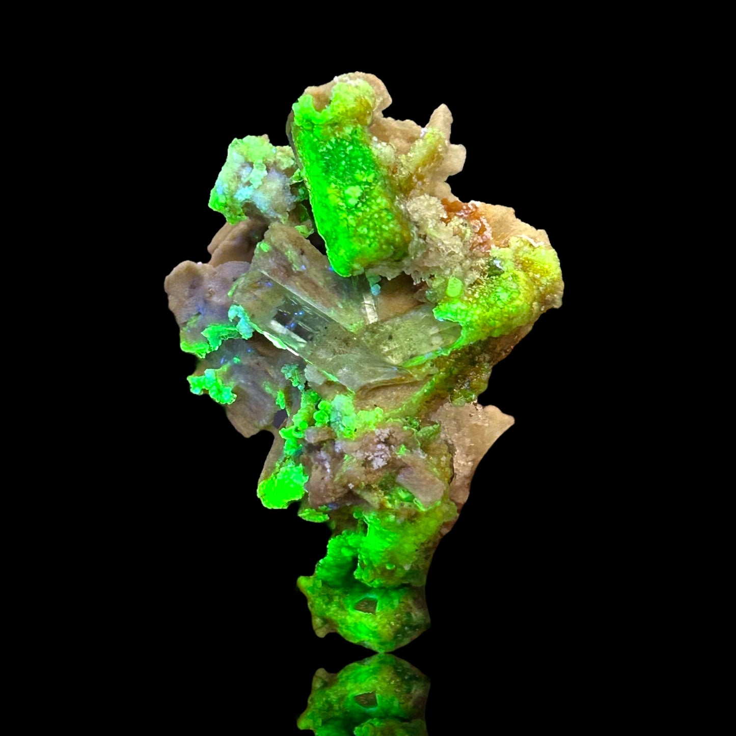 Hyalite, Aquamarine, Orthoclase - Erongo, Namibia