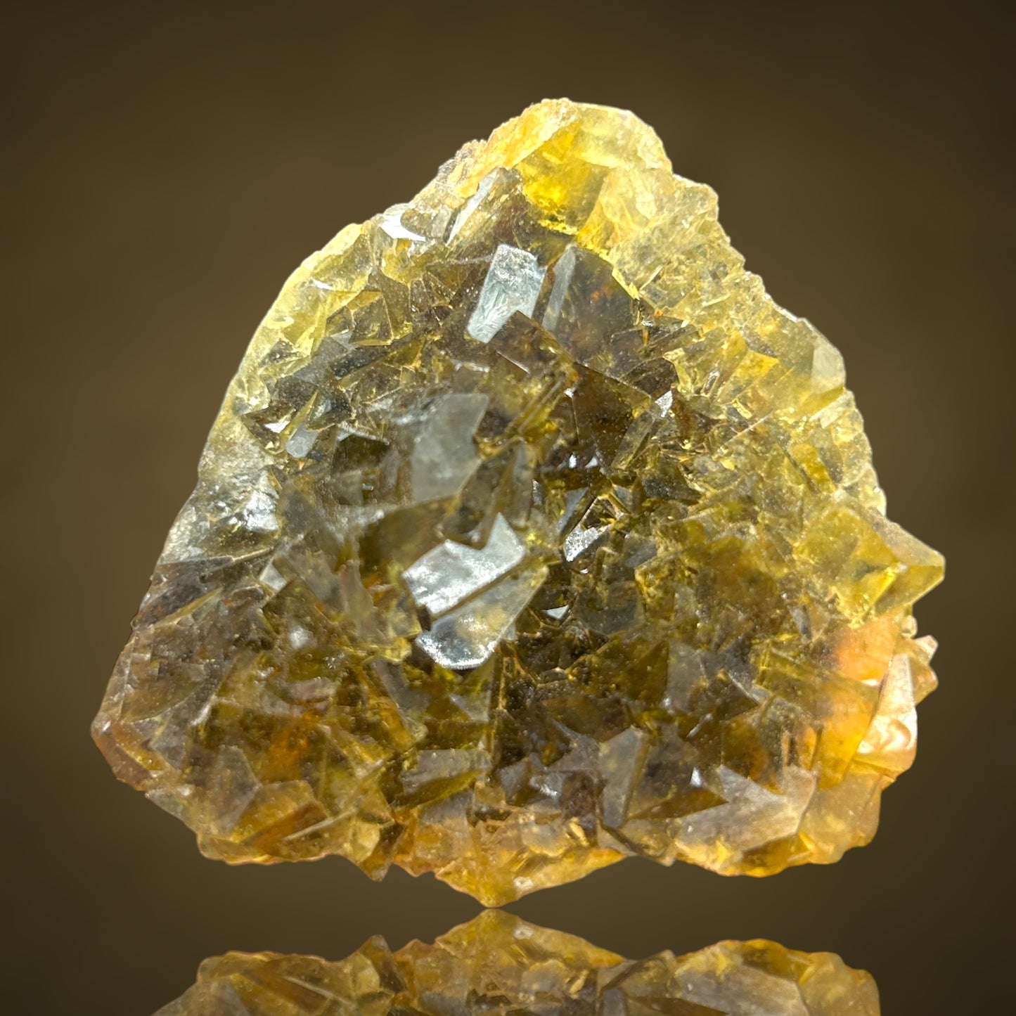 3 x Okorusu Fluorite - yellow/green/lila