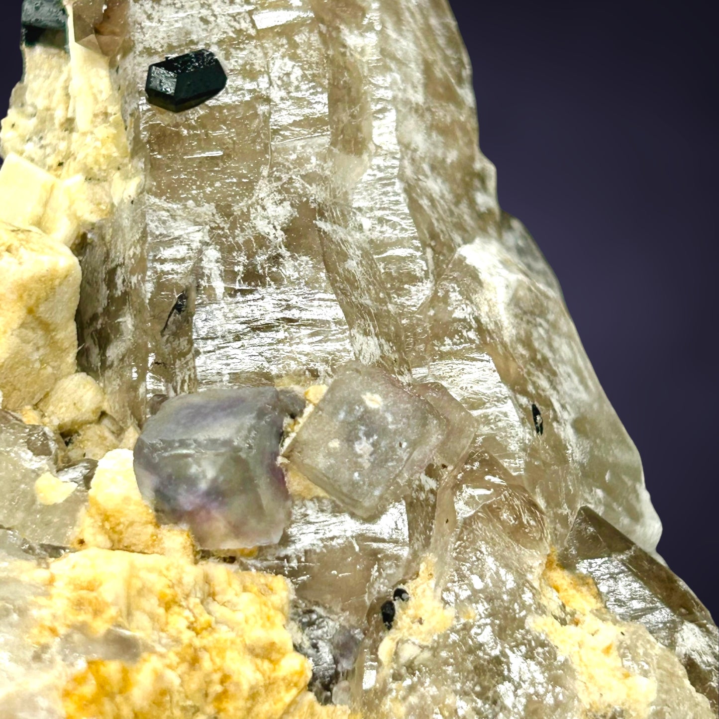 Fluorite, Quartz - Erongo, Namibia