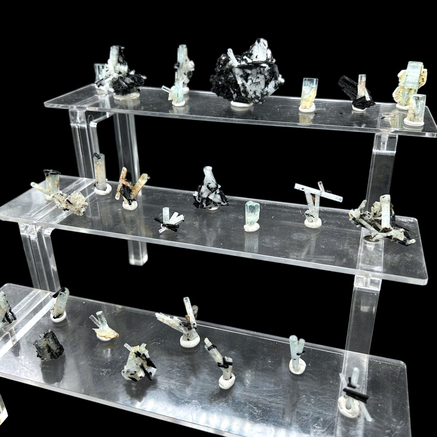 27x Aquamarine crystals and clusters - Erongo, Namibia
