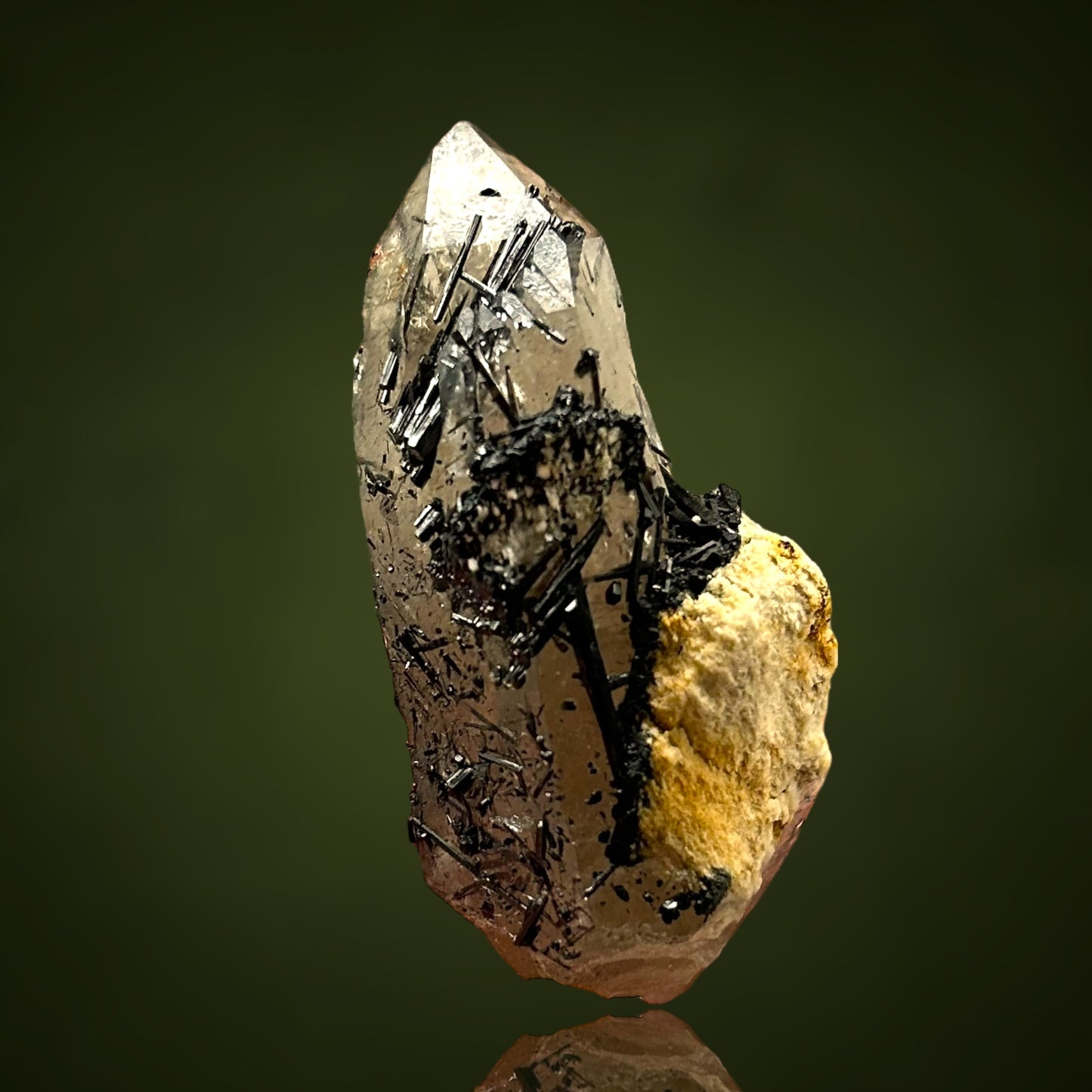 Smoky tourmaline quartz - Erongo, Namibia