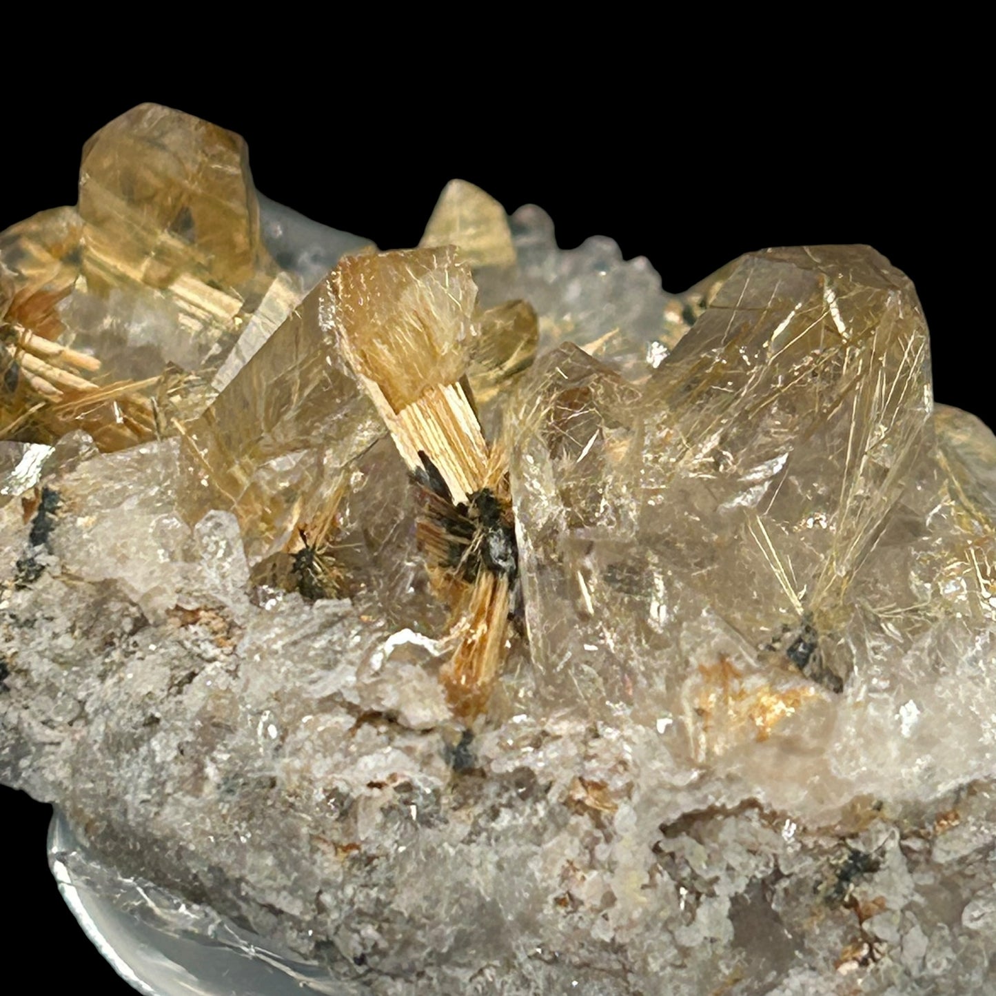 Rutile Stars in Quartz - Novo Horizonte