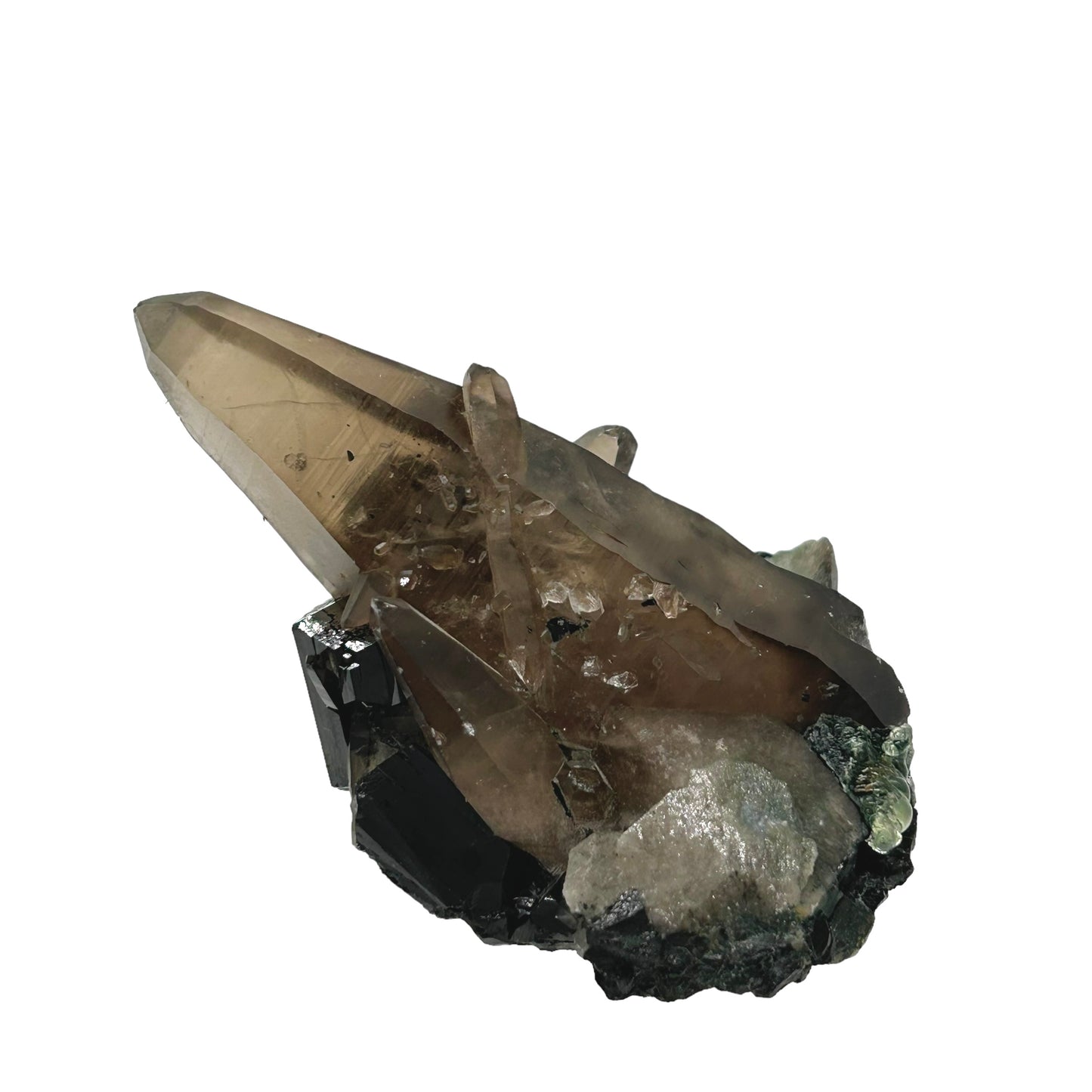 Hyalite, Schorl & Smoky Quartz - Erongo