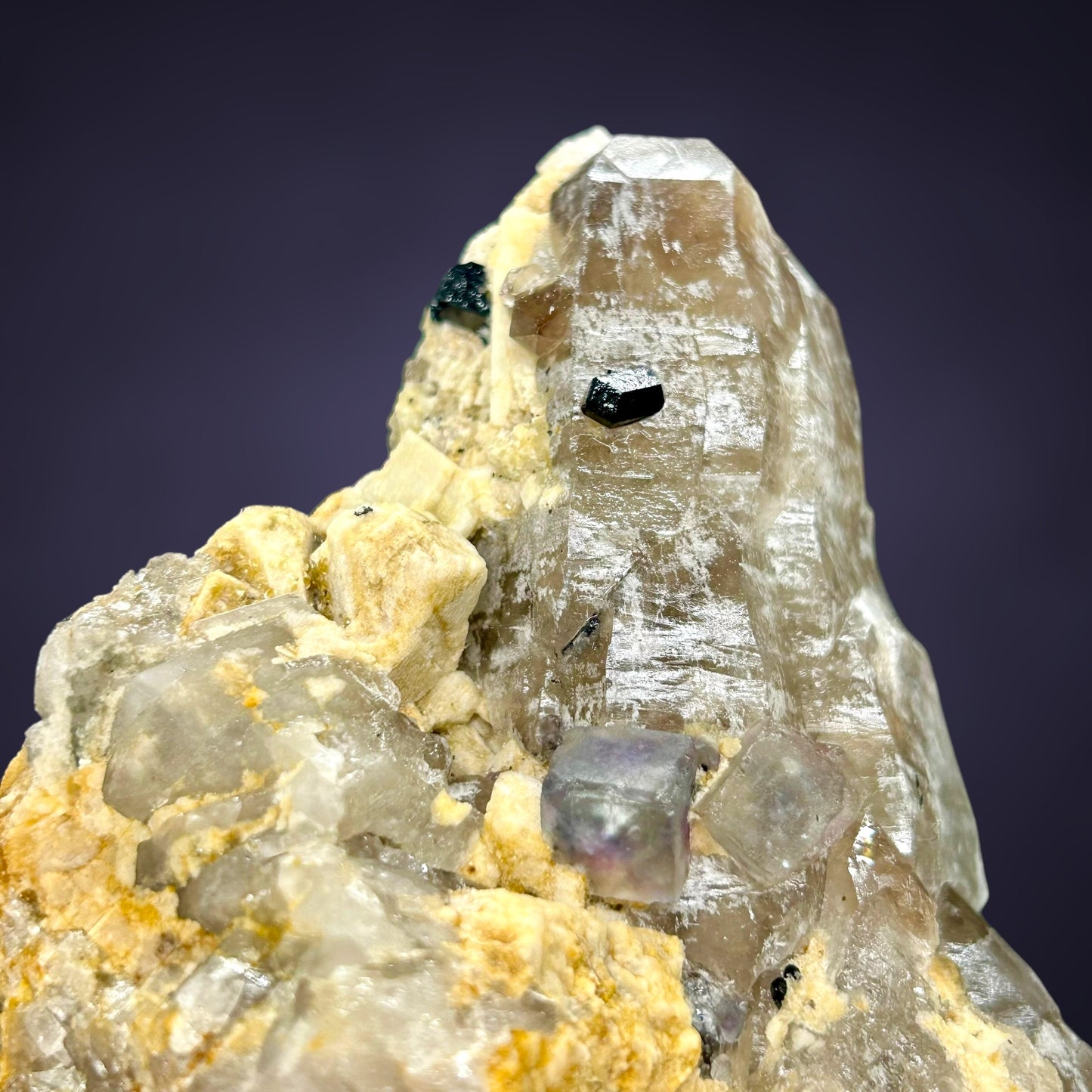 Fluorite, Quartz - Erongo, Namibia