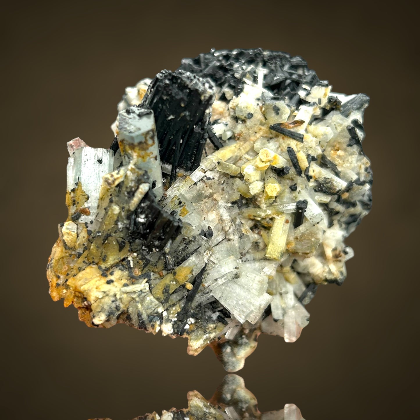 Aquamarin/e, Hyalite, Schorl Tourmaline - Erongo, Namibia