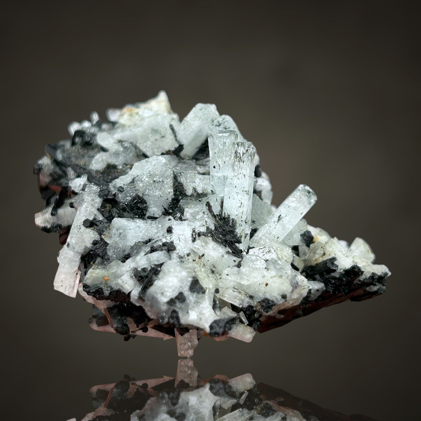 Aquamarin/e & Schorl cluster - Erongo, Namibia