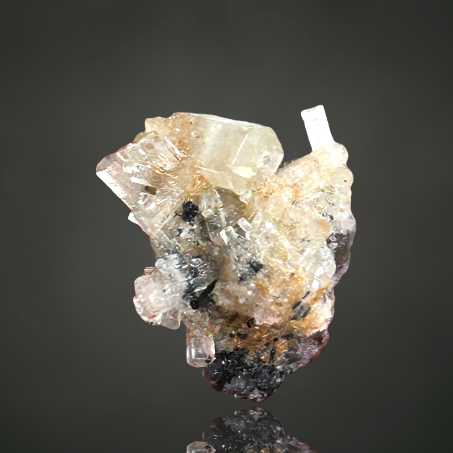 Goshenite, Fluorite - Erongo, Namibia