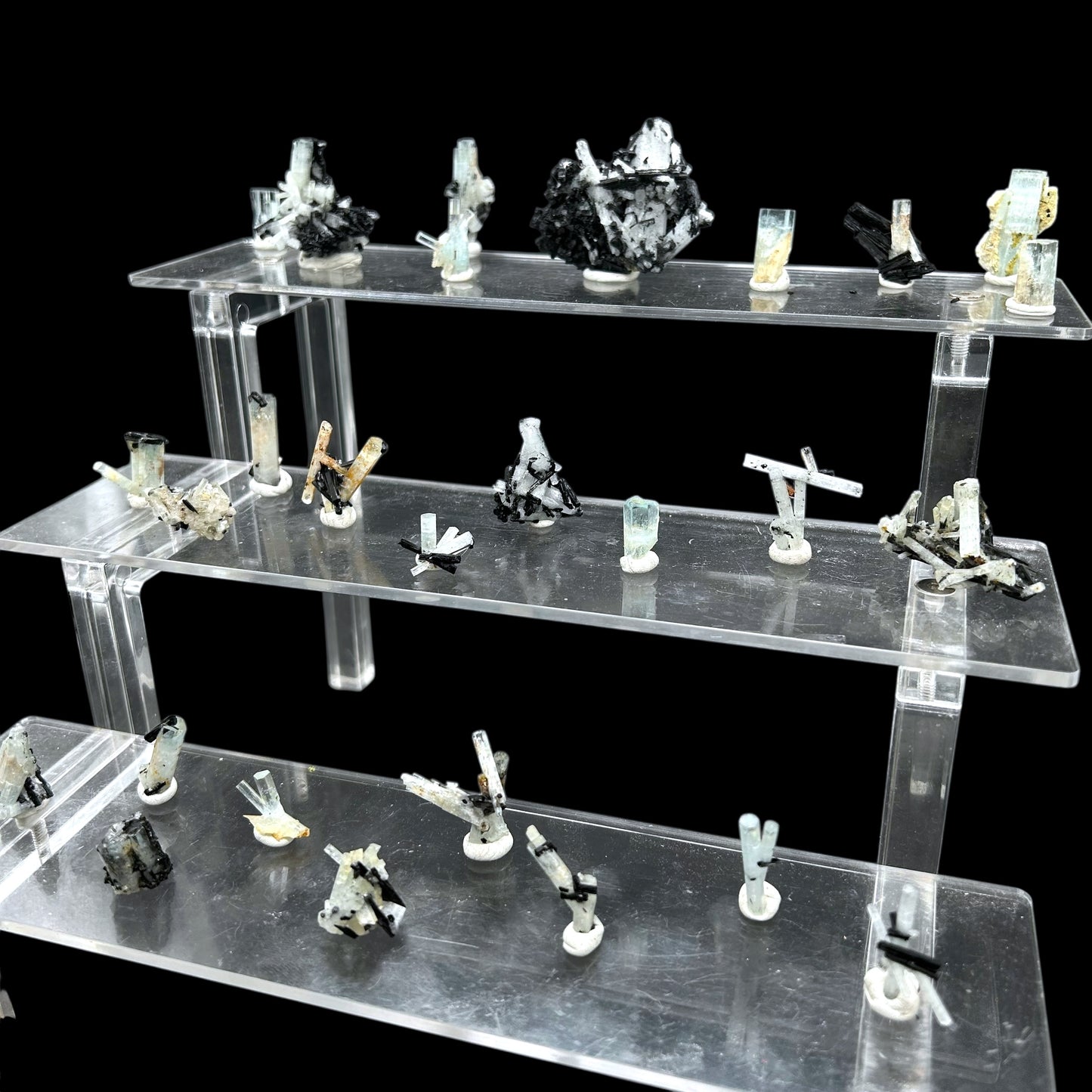 27x Aquamarine crystals and clusters - Erongo, Namibia