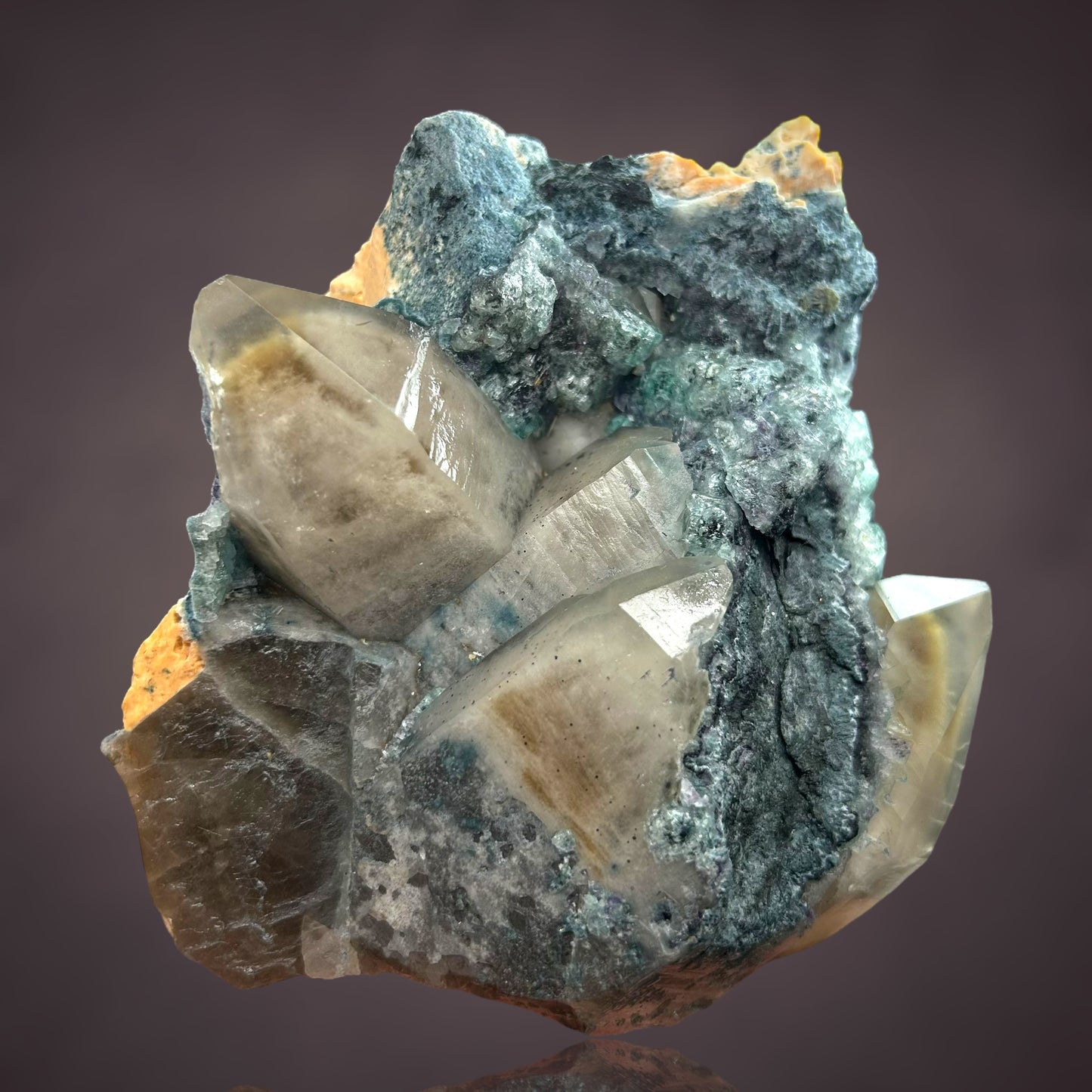 Phantomquartz & Fluorit/e & Ilmenite - Erongo, Namibia