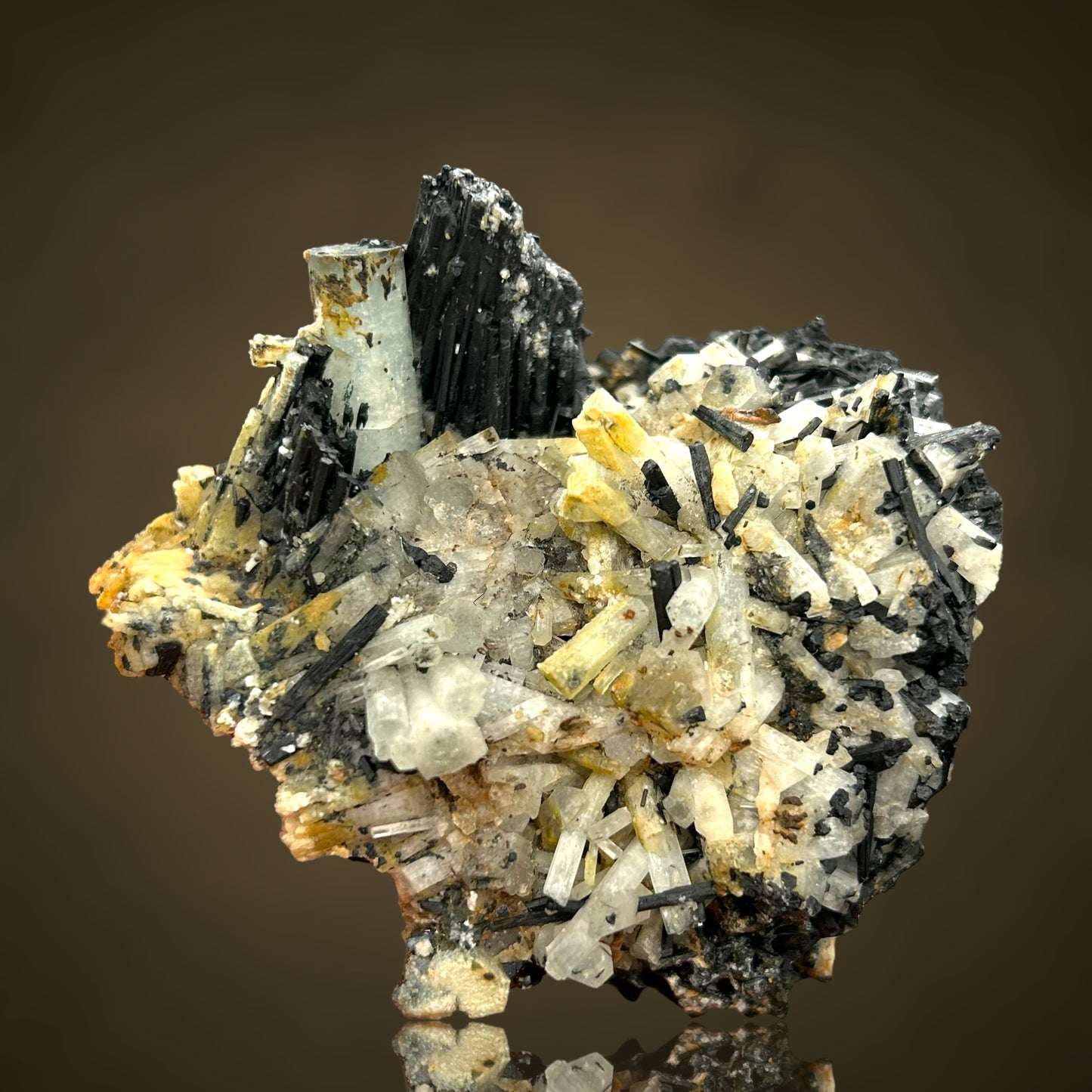 Aquamarin/e, Hyalite, Schorl Tourmaline - Erongo, Namibia