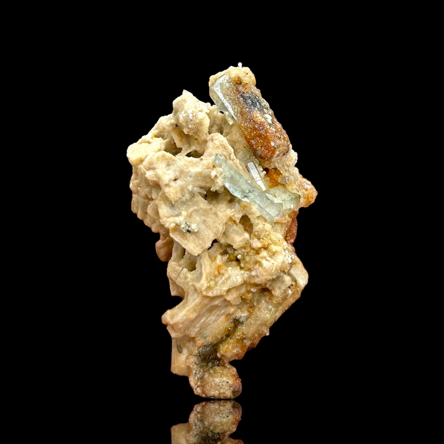 Hyalite, Aquamarine, Orthoclase - Erongo, Namibia