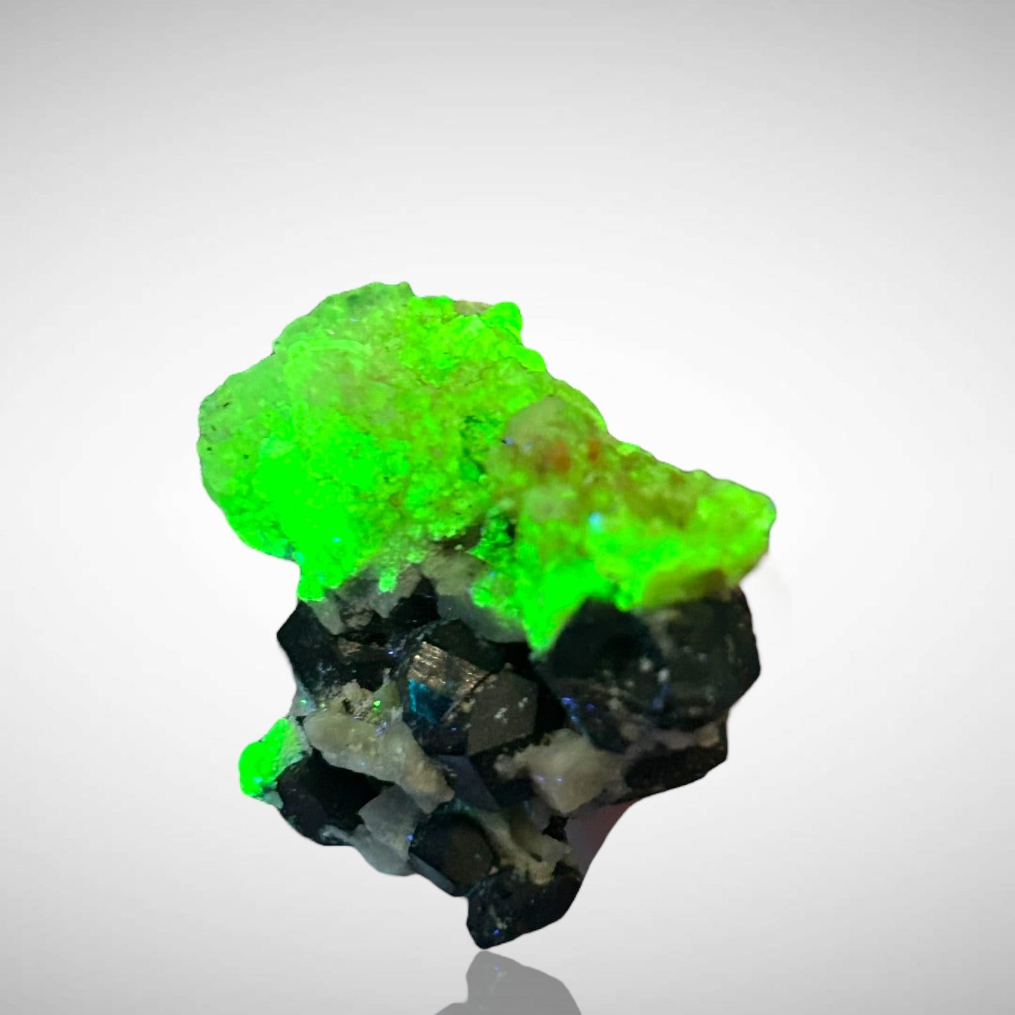 Hyalite on Schorl Tourmaline - Erongo, Namibia