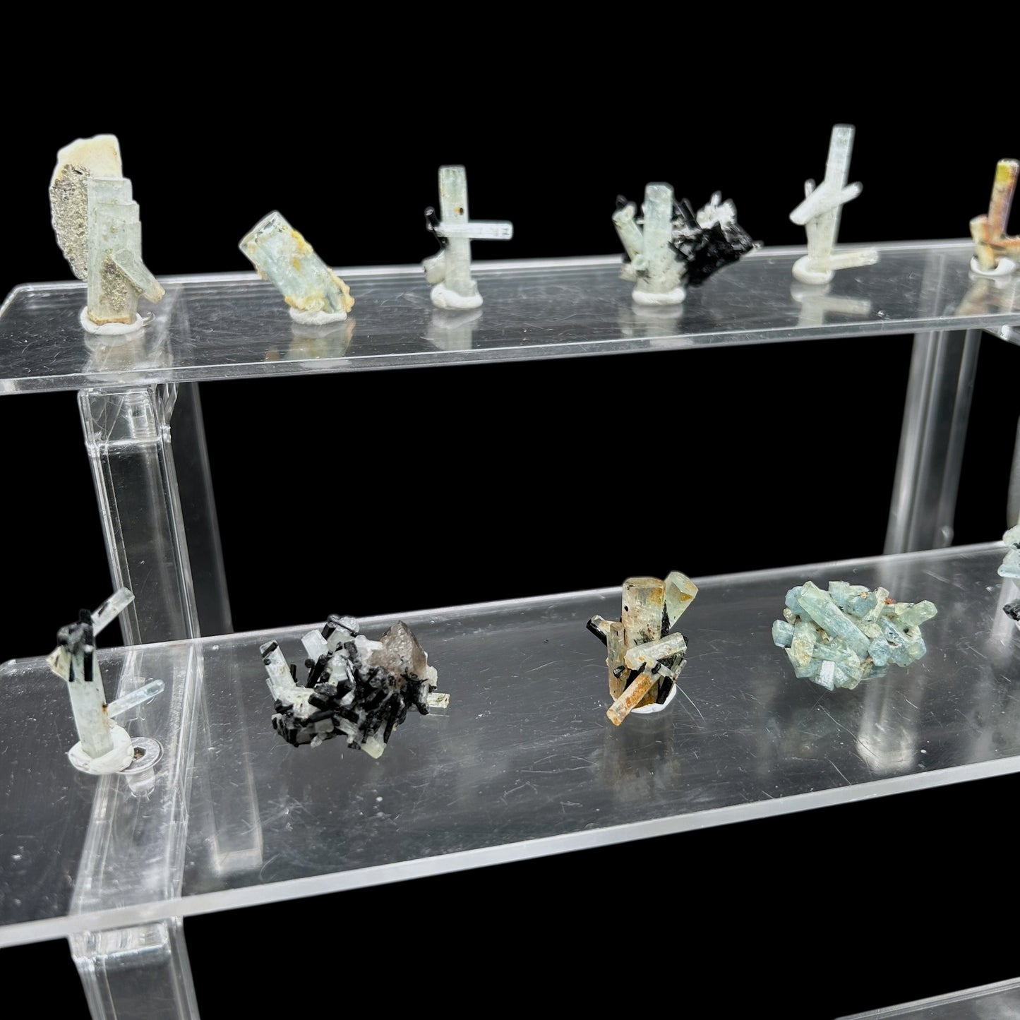 18x Aquamarine cluster - Erongo, Namibia