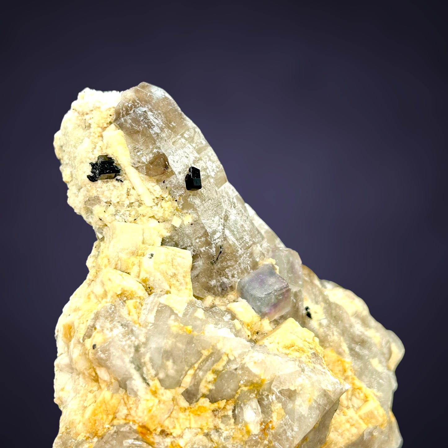 Fluorite, Quartz - Erongo, Namibia