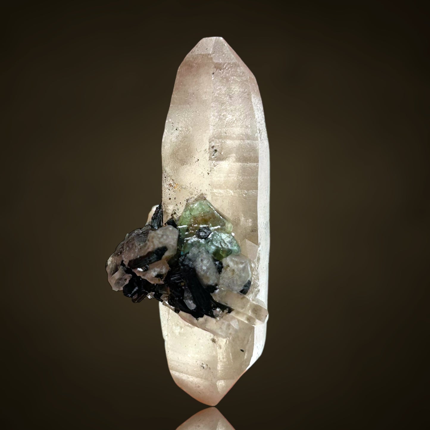 Fluorit/e, Quartz DT/Doppelender - Erongo, Namibia