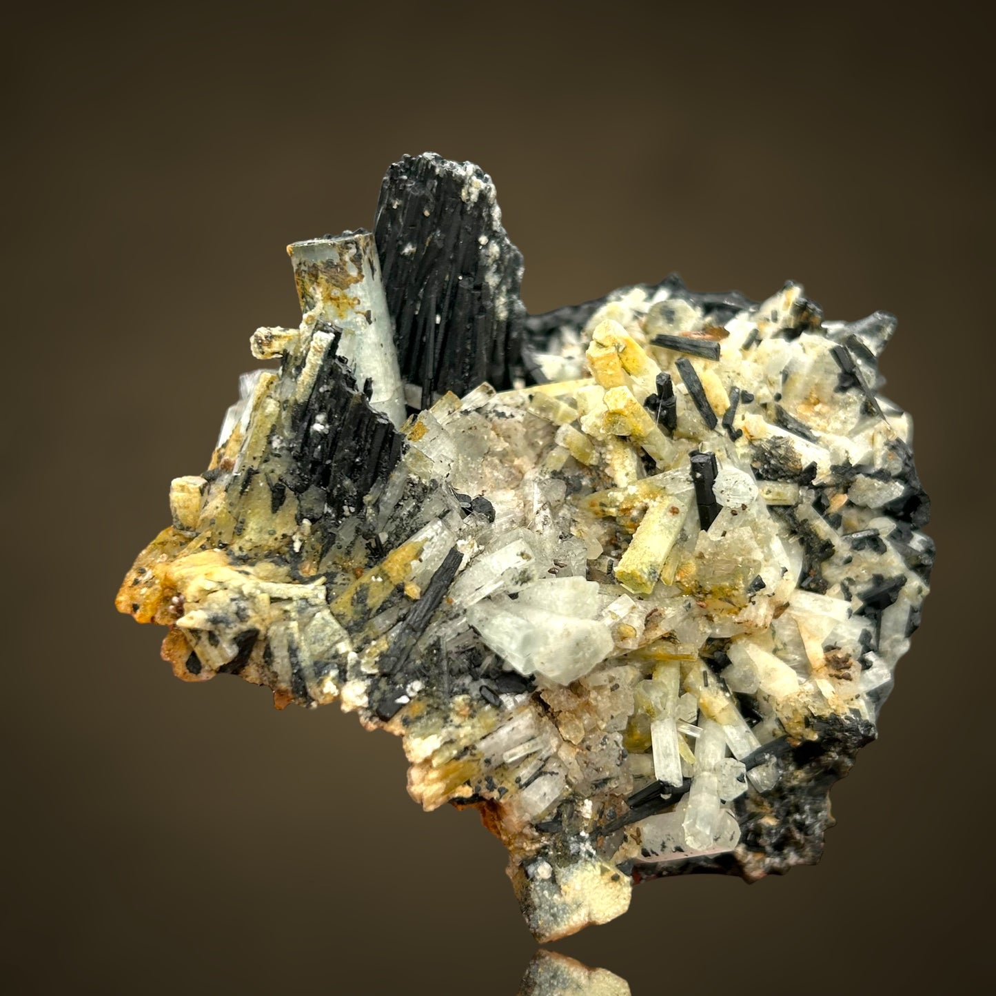 Aquamarin/e, Hyalite, Schorl Tourmaline - Erongo, Namibia
