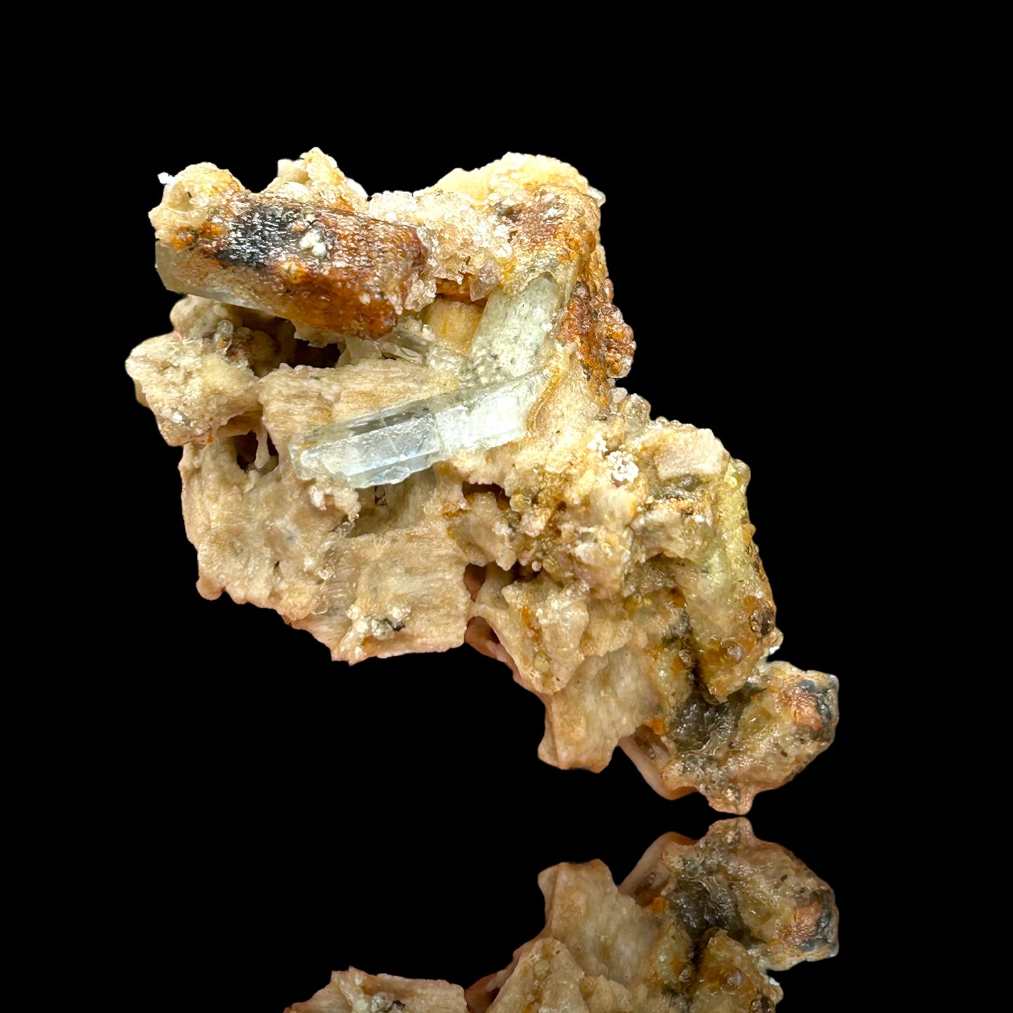 Hyalite, Aquamarine, Orthoclase - Erongo, Namibia