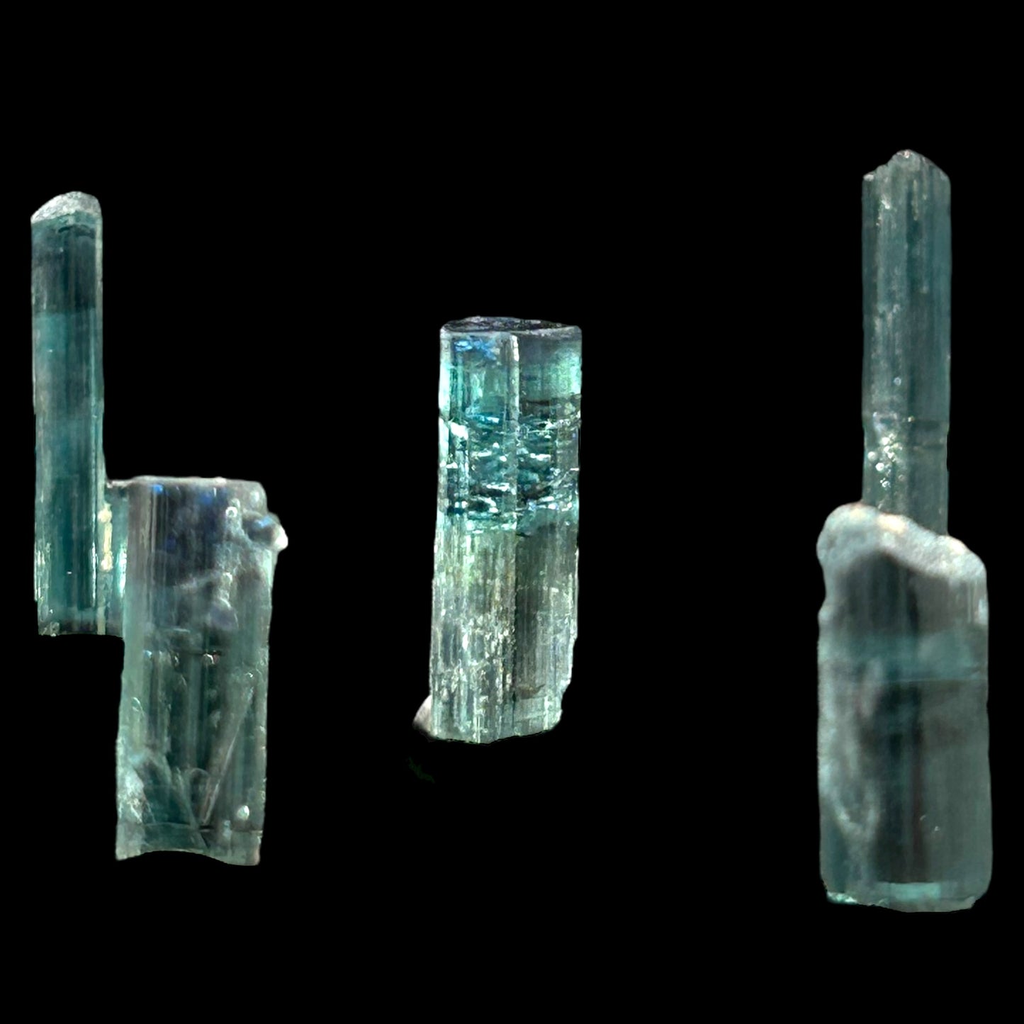 14 x Indigolith xx/Indicolite - Rubicon mine, Karibib, Namibia