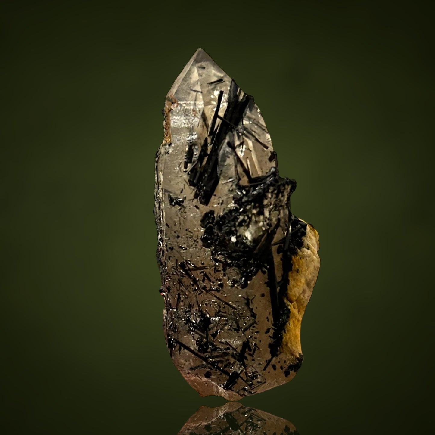 Smoky tourmaline quartz - Erongo, Namibia