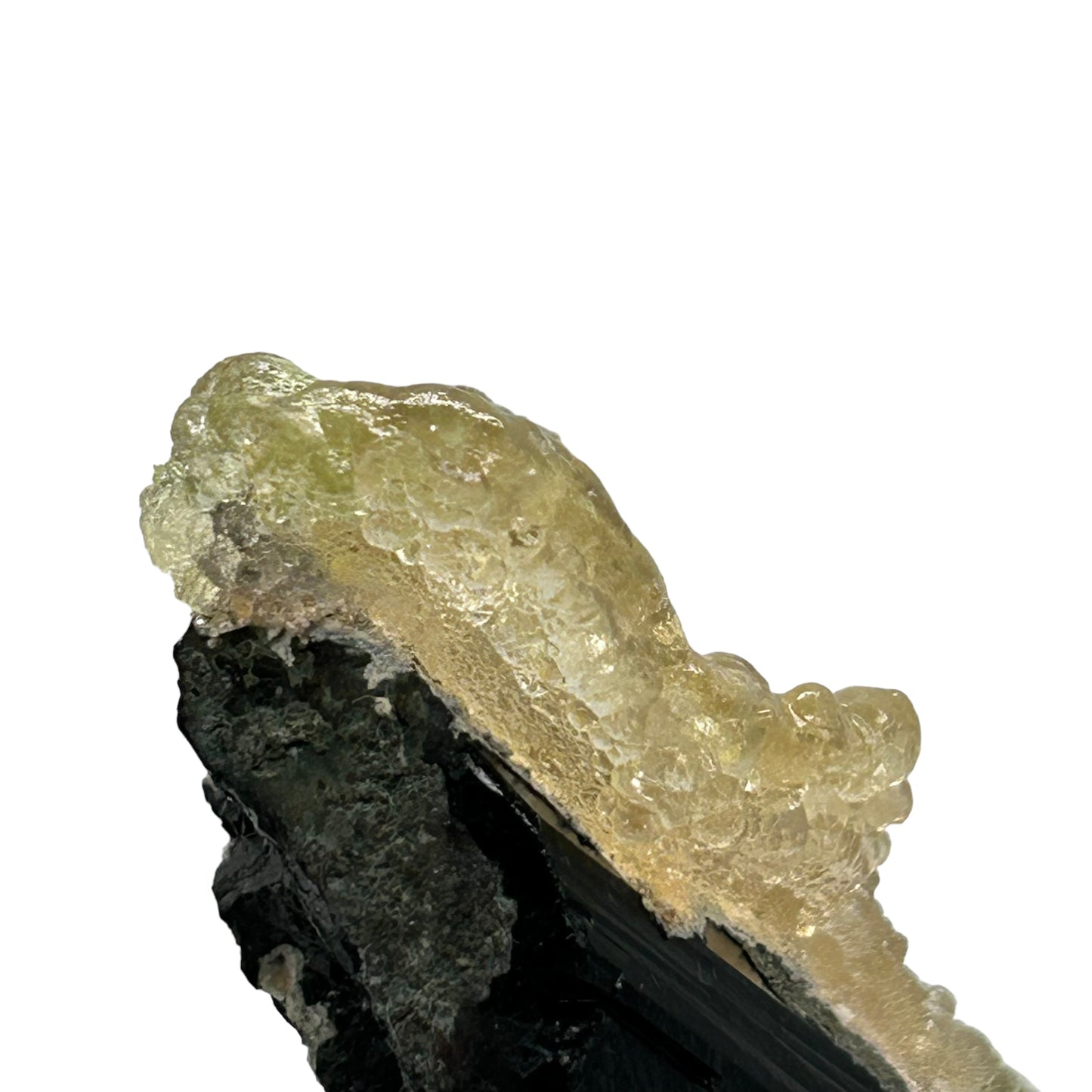 Hyalite on Schorl Tourmaline - Erongo, Namibia