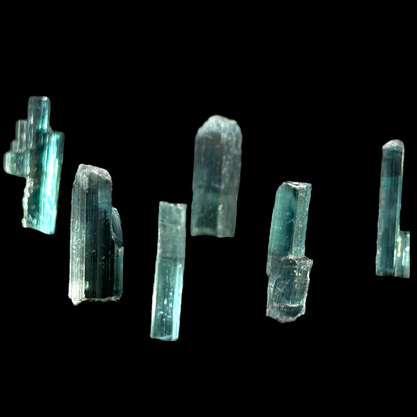 14 x Indigolith xx/Indicolite - Rubicon mine, Karibib, Namibia