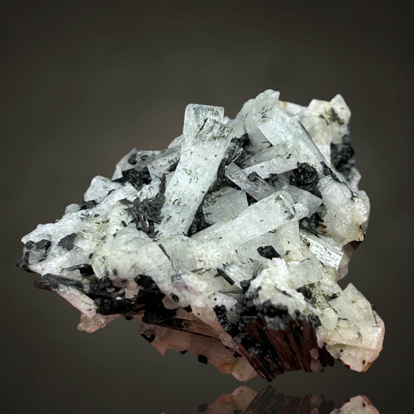 Aquamarin/e & Schorl cluster - Erongo, Namibia