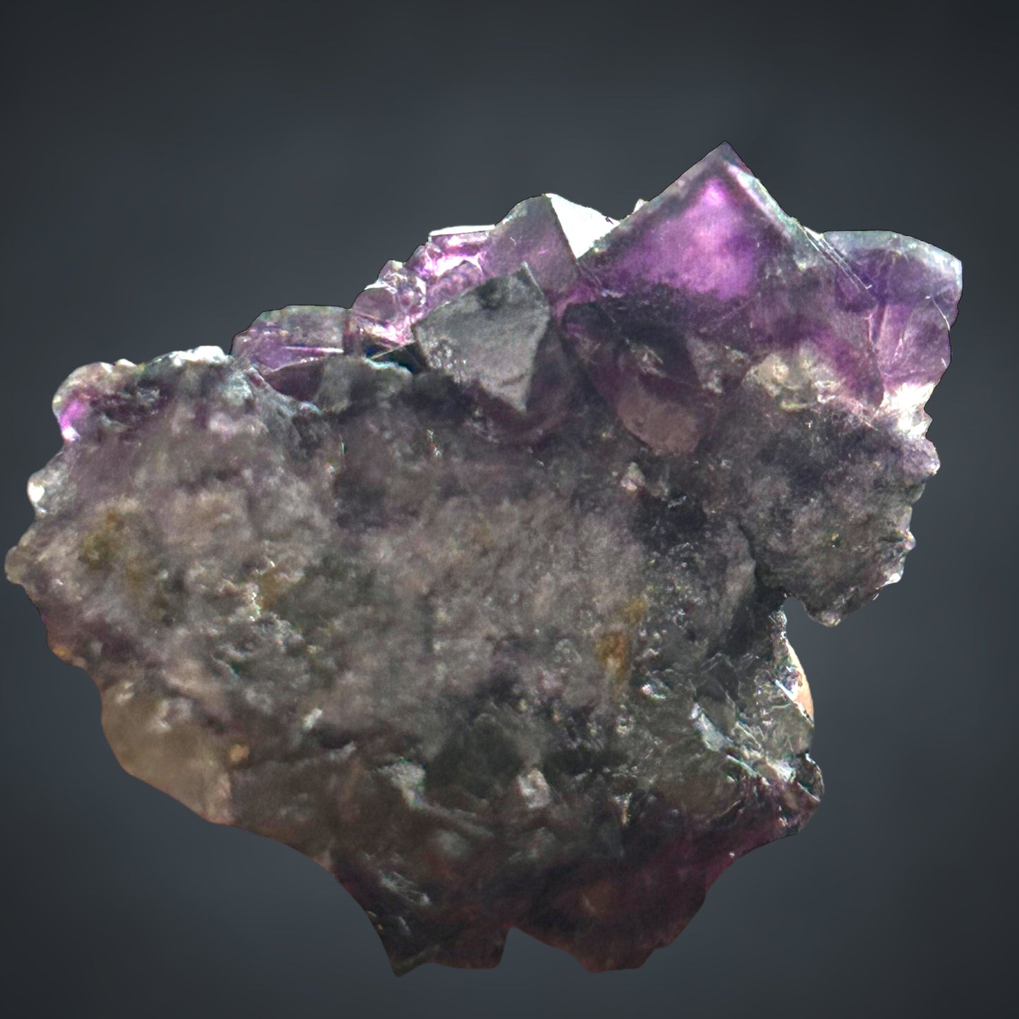 3 x Okorusu Fluorite - yellow/green/lila